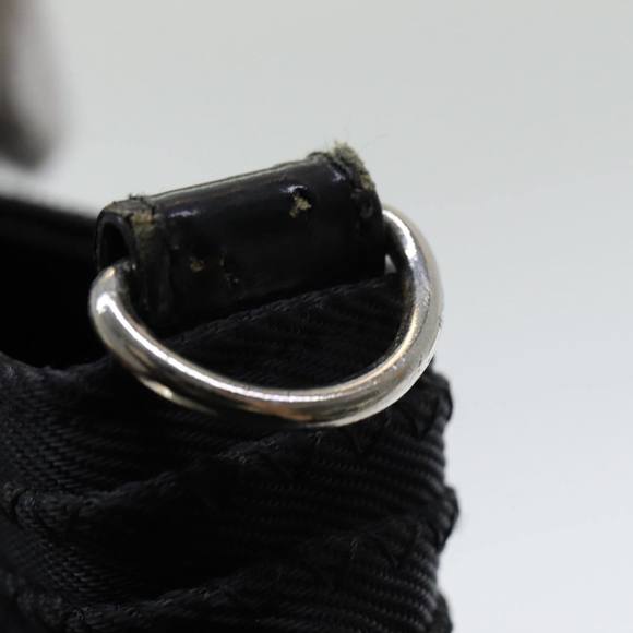 GUCCI Bamboo Hand Bag Nylon Black Auth am6667 - Picture 14 of 16